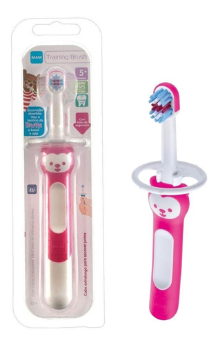 Escova Dental Baby Brush (6m+) Cabo Curto - Rosa - Mam