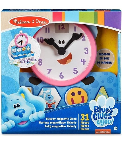 Reloj Magnético De Madera Blues Clues 