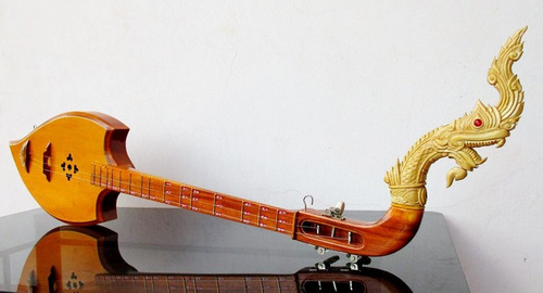 Isarn Cuerda Phin 3 acustica Tailand Lao Guitarra Musical 01