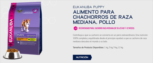 Eukanuba Puppy Medium Breed O Maint 15 Kg ( 33 Lb)