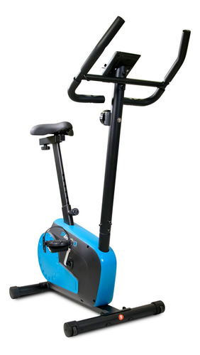 Bicicleta Fija 8 Niveles De Resistencia, Pantalla, Ajustable Color Azul