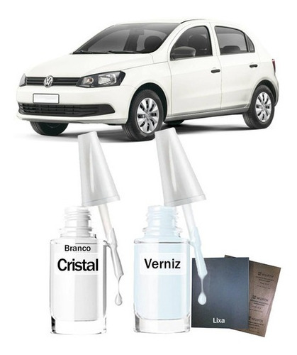 Tinta Tira Risco Automóvel Vw Gol Gl 2016 Branco Cristal