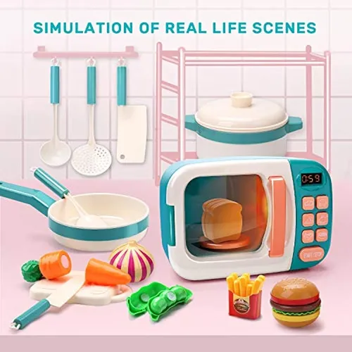 Juego De Juguetes De Cocina Para Microondas Con Piedra Bonit