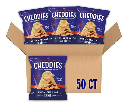 Galletas  | Queso Cheddar Real | 50 Unidades | Picante | 0.8