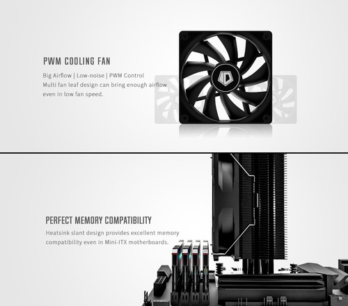 Imagen 7 de 10 de Cooler Cpu Id-cooling Se-224-xt Intel Amd 180w Tdp ! Negro
