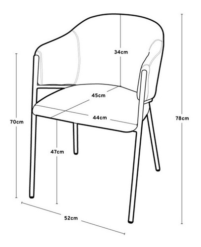 Imagen 2 de 6 de Silla Jane Pana Base Dorada Importada Pack 2