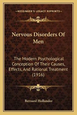 Libro Nervous Disorders Of Men : The Modern Psychological...