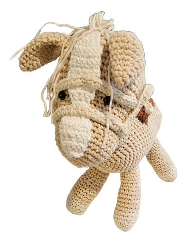 Imagen 5 de 6 de Caballo Amigurumi Tejido Muñeco Caballito Montesori Autocton