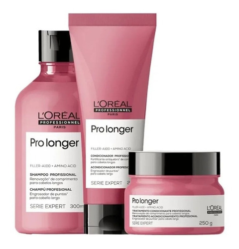 Kit L'oréal Professionnel Pro Longer - Shamp + Cond + Másc