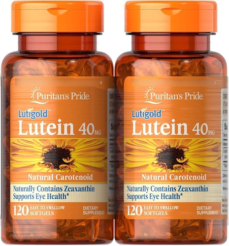Luteína 40 Mg Con Zeaxantina Salud Ocular 240 Capsulas