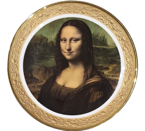 Plato Porcelana Bavaria Alemana La Gioconda Mona Lisa