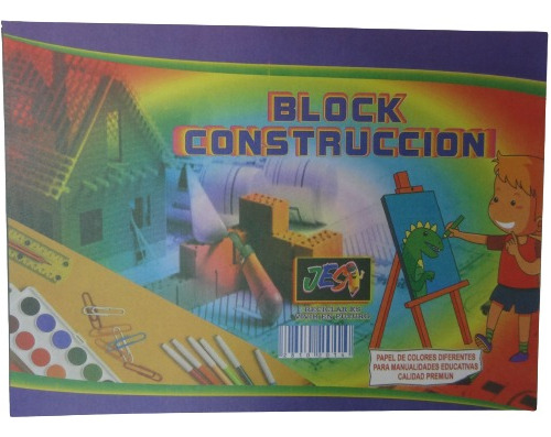 Set 03 Block Cartulina De Construcción Jes ( 10 Hojas )