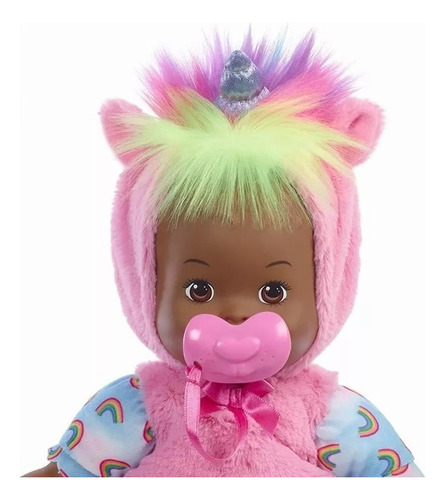 Muñeca Little Mommy Bebita Tierna Disfraz Unicornio Rosa