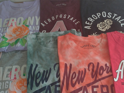 Kit 2 Camisetas Aeropostale Feminina Original Eua