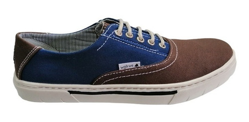 Tenis Walrus Hombre Color Azul/ Café ( Wa1051)