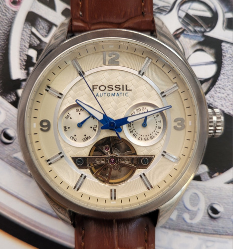 Reloj Fossil Automatico Caballero Corazon Abierto