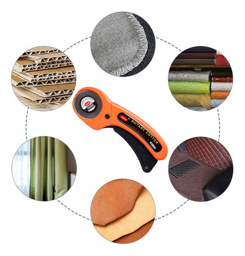 Cortador Rotatorio Diy 45mm Para Cortar Tela, Papeles, Cuero