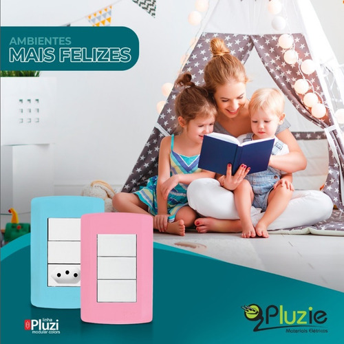 Interruptor Paralelo Three Way + Tomada 20a Modular Rosa