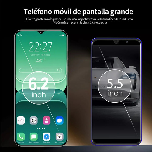 Teléfonos Inteligentes Android Baratos M13 Pro 6.26 En Ram2gb Y Rom16gb