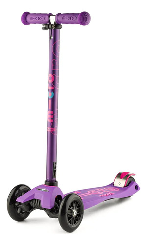 Scooter Micro Maxi Deluxe Led Morado