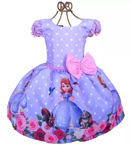 Vestido princesa sofia 4 anos  Produtos Personalizados no Elo7