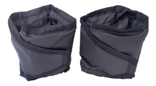 Par Halter de 1 kg, más 1 kg de legg+kit de 5 Theraband+ Elástico, color negro