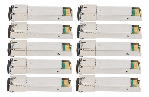 Módulo Óptico Sfp De 10 Piezas, Interfaz Sc, Fibra Monomodo