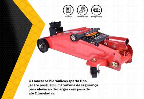 Imagem 4 de 5 de Macaco Hidraulico 2 Ton Universal Tipo Jacarezinho C/ Maleta