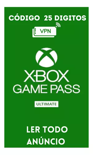 Game Pass Ultimate 1 Mês - 25 Dígitos - Xbox One - Xs - Pc