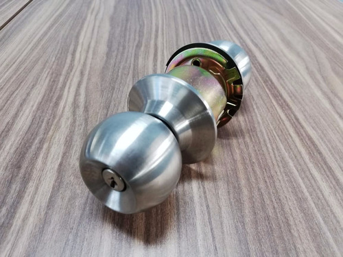 Imagen 3 de 6 de Cerradura De Perilla Para Baño Inoxidable Sin Llave Soprano