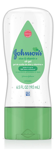 Gel De Óleo Para Bebês Johnsons Com Aloe E Vitamina E 65 Onç