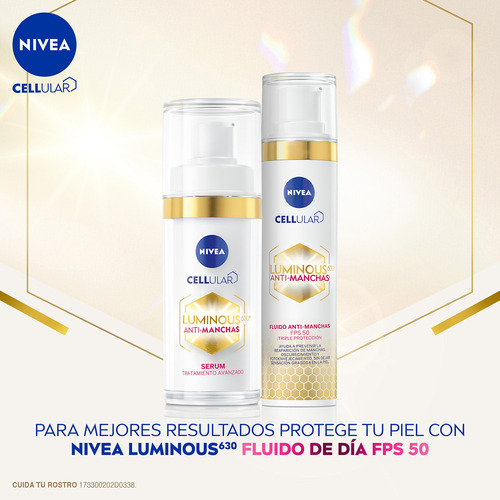 Serum + Fluido Nivea Cellular Luminous 630° Antimanchas 2 Pz