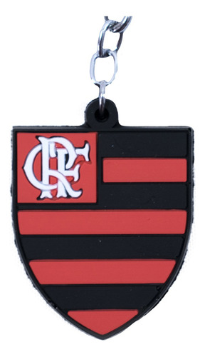 Chaveiro De Borracha Com Brasão De Time - Flamengo