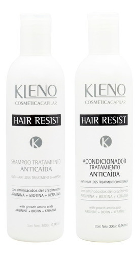 Kleno Hair Resist Shampoo + Acondicionador Anticaída Pelo 3c