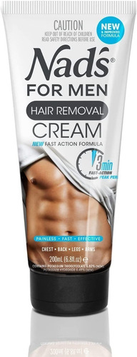 Nad's Hair For Men - Creme Depilatório Masculino Corpo 200ml