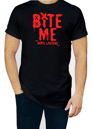 Playera Avril Lavigne Bite Me Emo Hombre