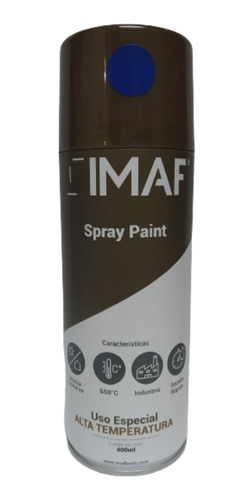 Pintura Spray Esmalte Acrilico Azul Alta Temperatura Imaf