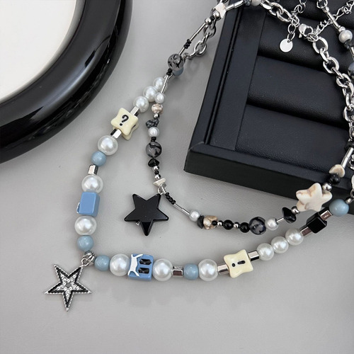 (2 #mold) Genial Collar Con Colgante De Estrella, Elegante G