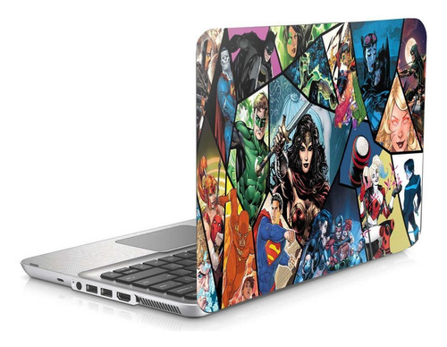 Skin Adesivo Para Notebook 15 Dc Liga Da Justiça B1