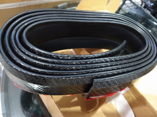 Saia Spoiler De Borracha Esportivo Tuning Samurai Preto 3d