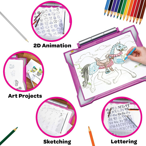 Arte Luz Led Tableta Dibujo Para Calcar Tablero Crayola