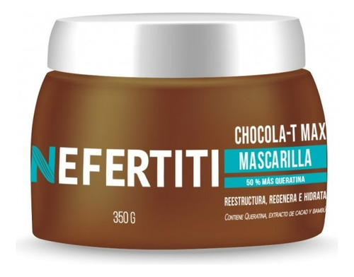 Mascarilla Chocolate Y Bambu Doble Queratina 350g Nefertiti 