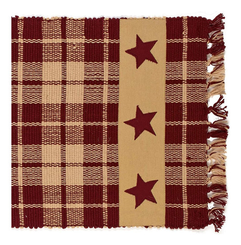 The Country House Collection Burgundy Farmhouse Star Camino 