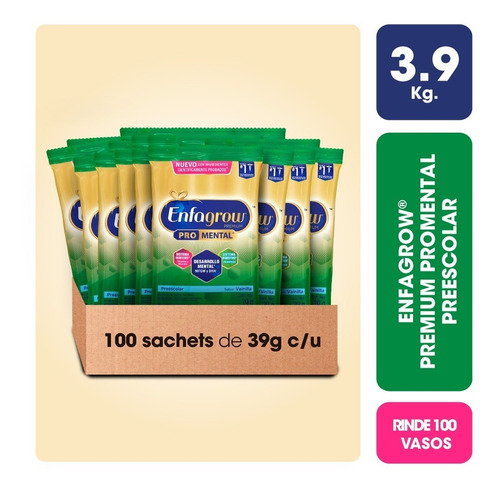 Enfagrow ® Preescolar - Pack De 100 Sachets De 39g C/u