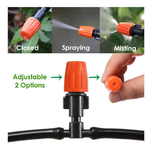 Manguera Sistema De Riego Nebulización Para Patio Jardín 10m