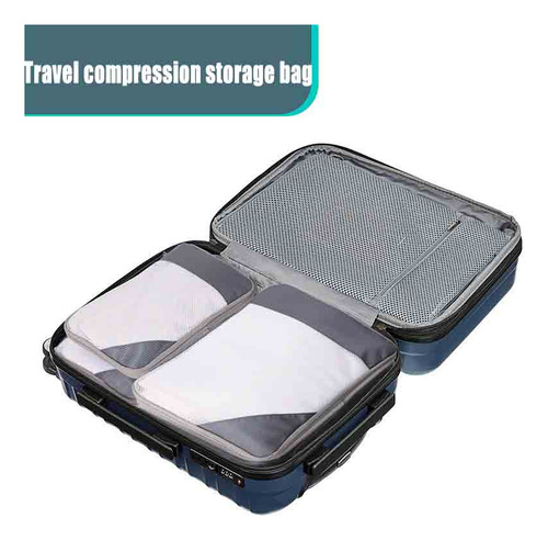 Cubos De Embalaje De Compresión Para Maletas De Viaje, 4 Uni