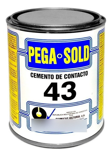 Cemento De Contacto/ Pega Amarilla Pega-sold 43, 1/4 Gal