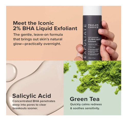 Paula's Choice Ácido Salicílico 2% Bha Liquid Exfoliant118ml