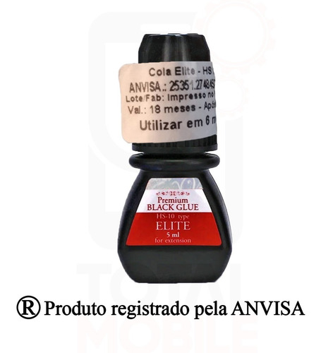 Imagem 6 de 8 de Cola Elite Hs-10 5ml Alongamento Cílios Premium Black Glue