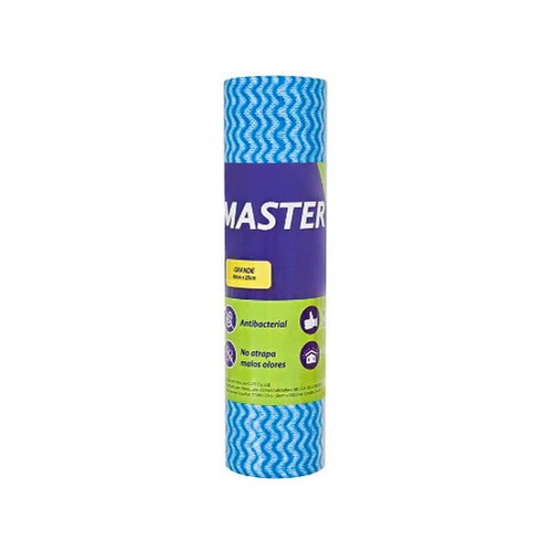 Paños Multiuso Master Clean Rollo Antibaterial 20 Un-super